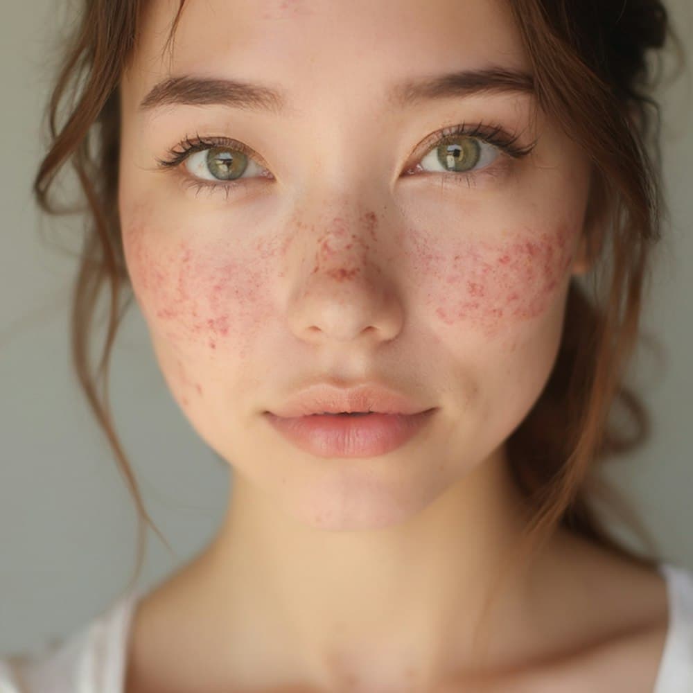 Antes del tratamiento facial